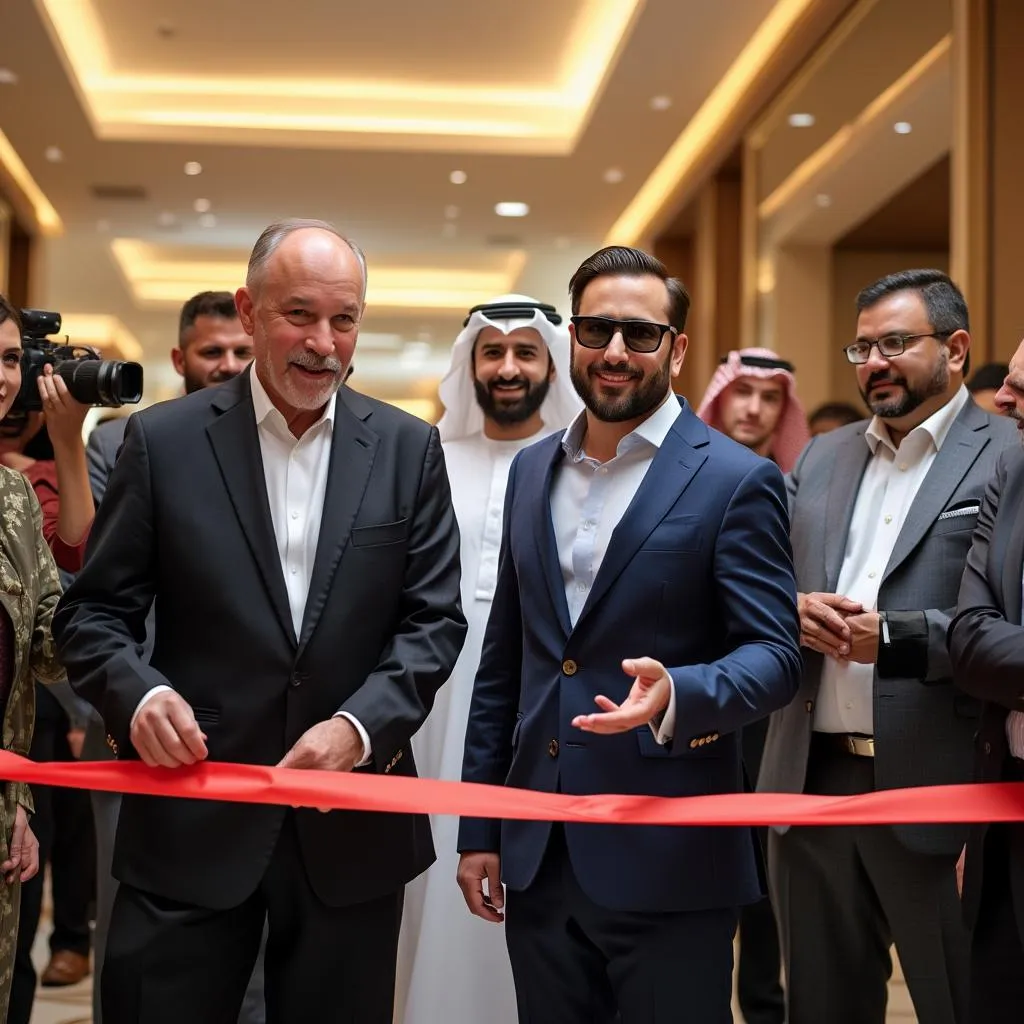 افتتاح مشروع تجاري