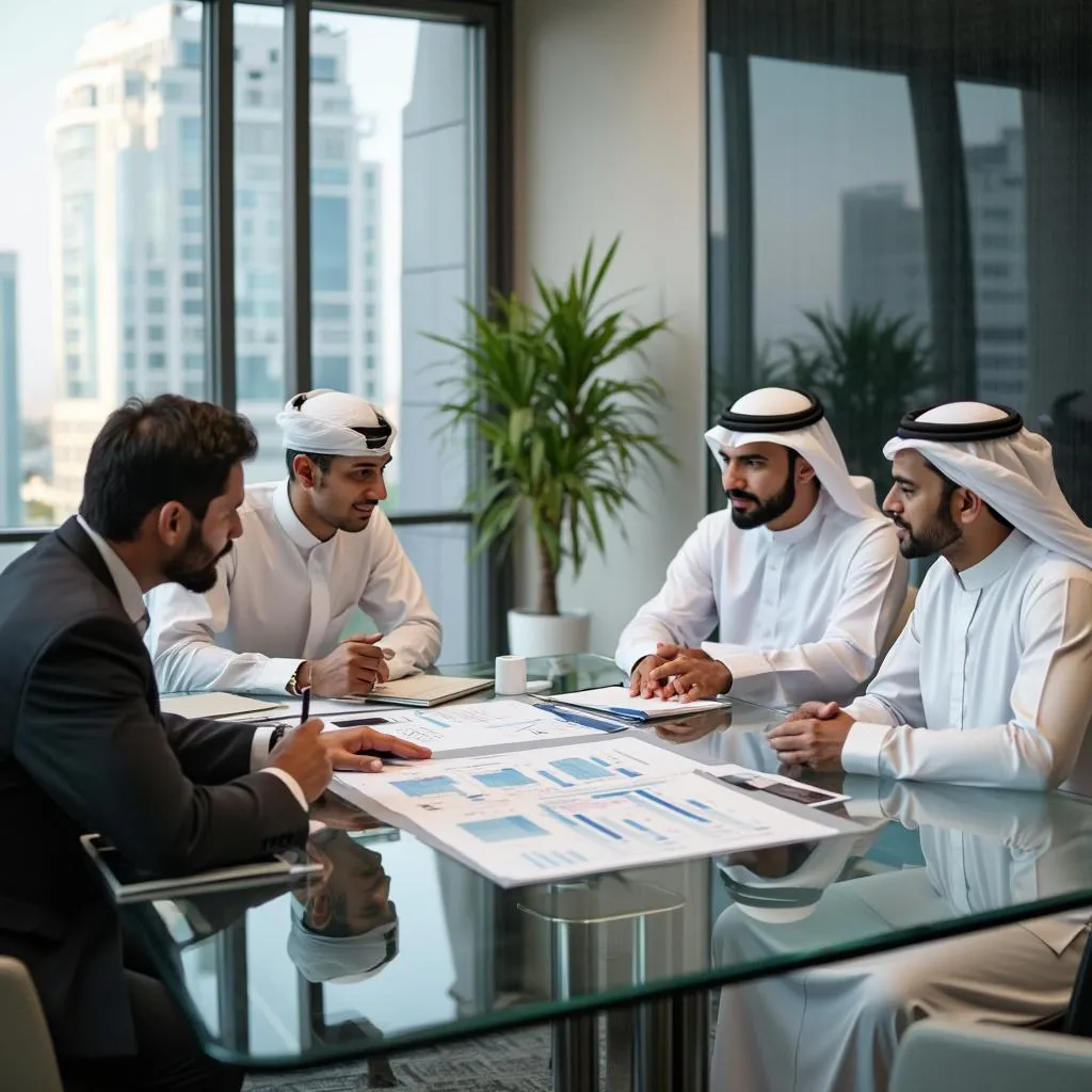 اجتماع استشاري مع العملاء